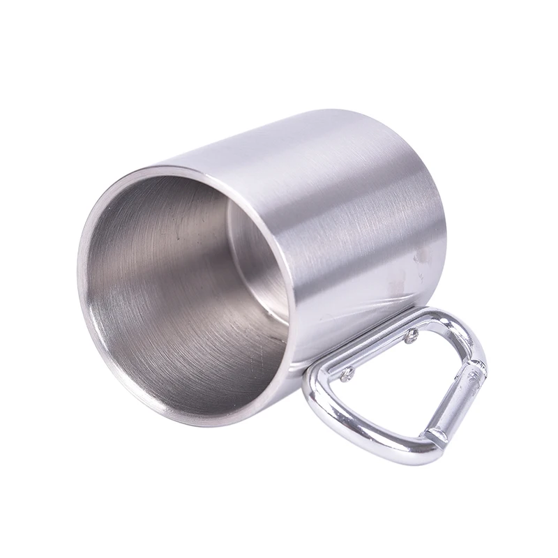 Чашка 220 мл чашка для кемпинга путешествий уличная из нержавеющей стали кружка с