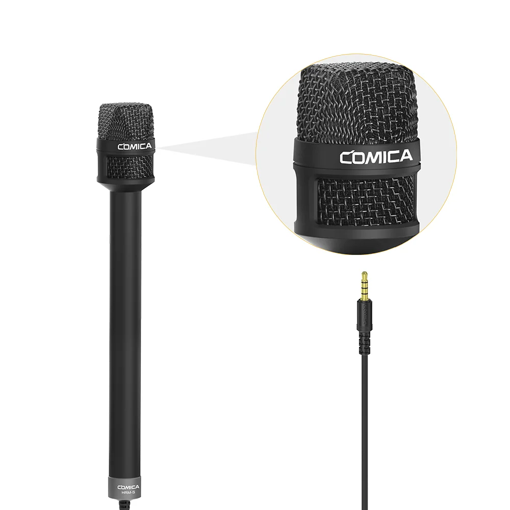 Comica HRM-S 3 5 М ручной микрофон для интервью диктофон смартфона записи видео |