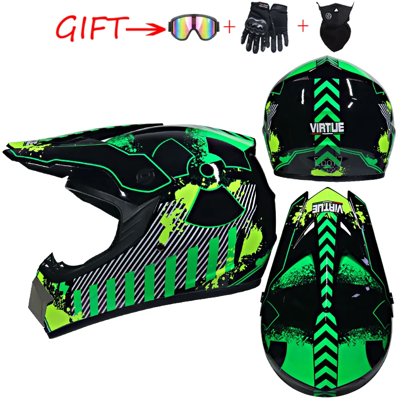 new off-road motorcycle helmet men and women motocross helmet full face kask downhill casque moto cross enfant capacete - Color: 23