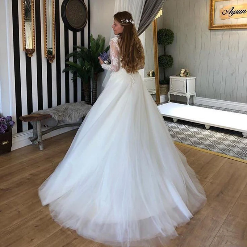 Бальное платье Свадебные платья свадебное новинка для женщин одежда с длинным