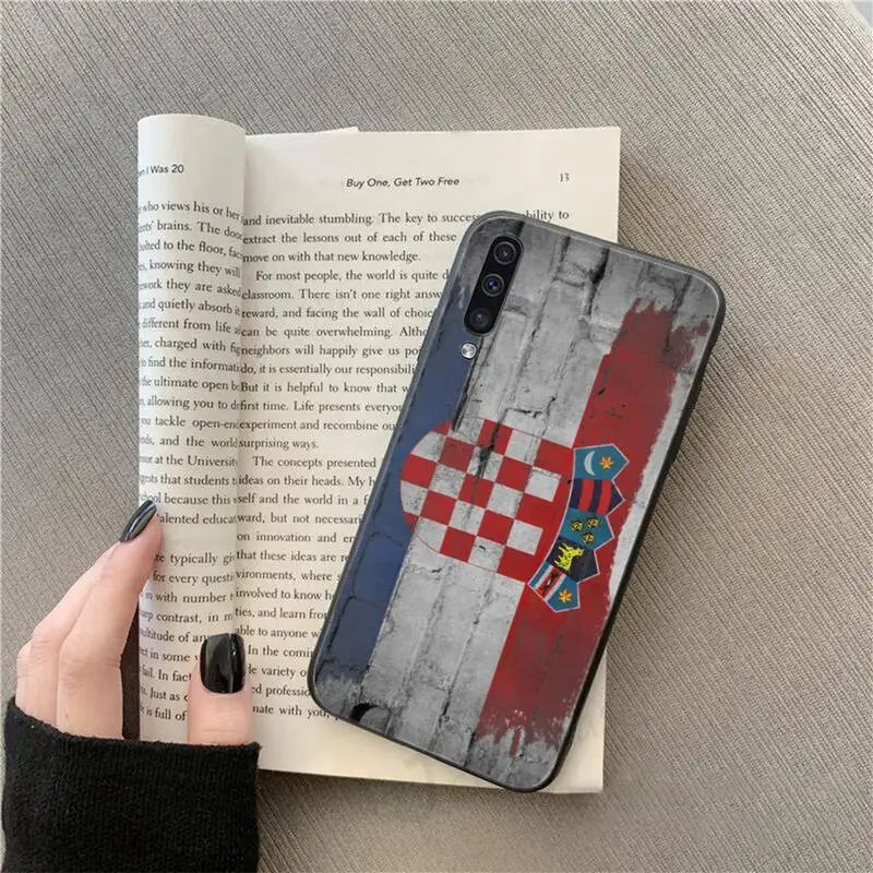 

National Flag Croatia Banner Phone Case For Samsung galaxy S 9 10 20 A 10 21 30 31 40 50 51 71 s note 20 j 4 2018 plus