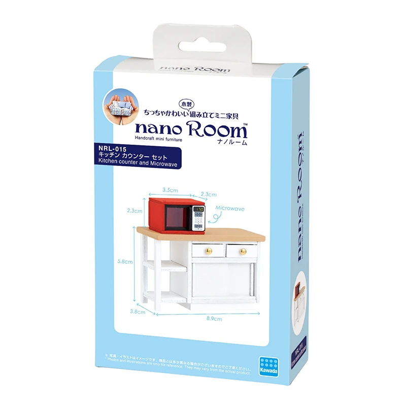 Нано комната ручной работы миниатюрная мебель NanoRoom NRL-015 кухонный счетчик и