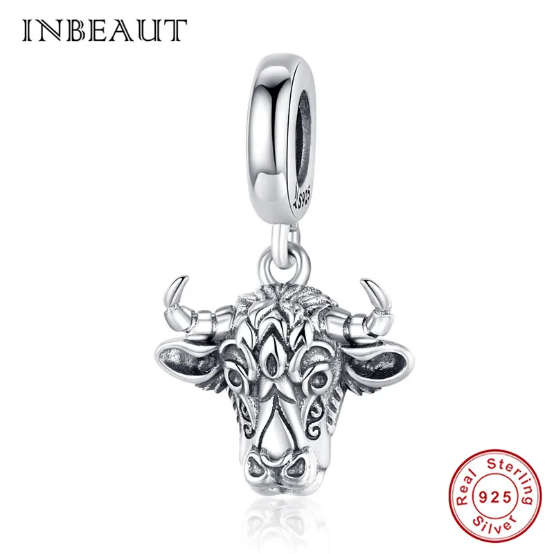 Бусина INBEAUT женская из серебра 100% пробы с головой коровы | Украшения и аксессуары