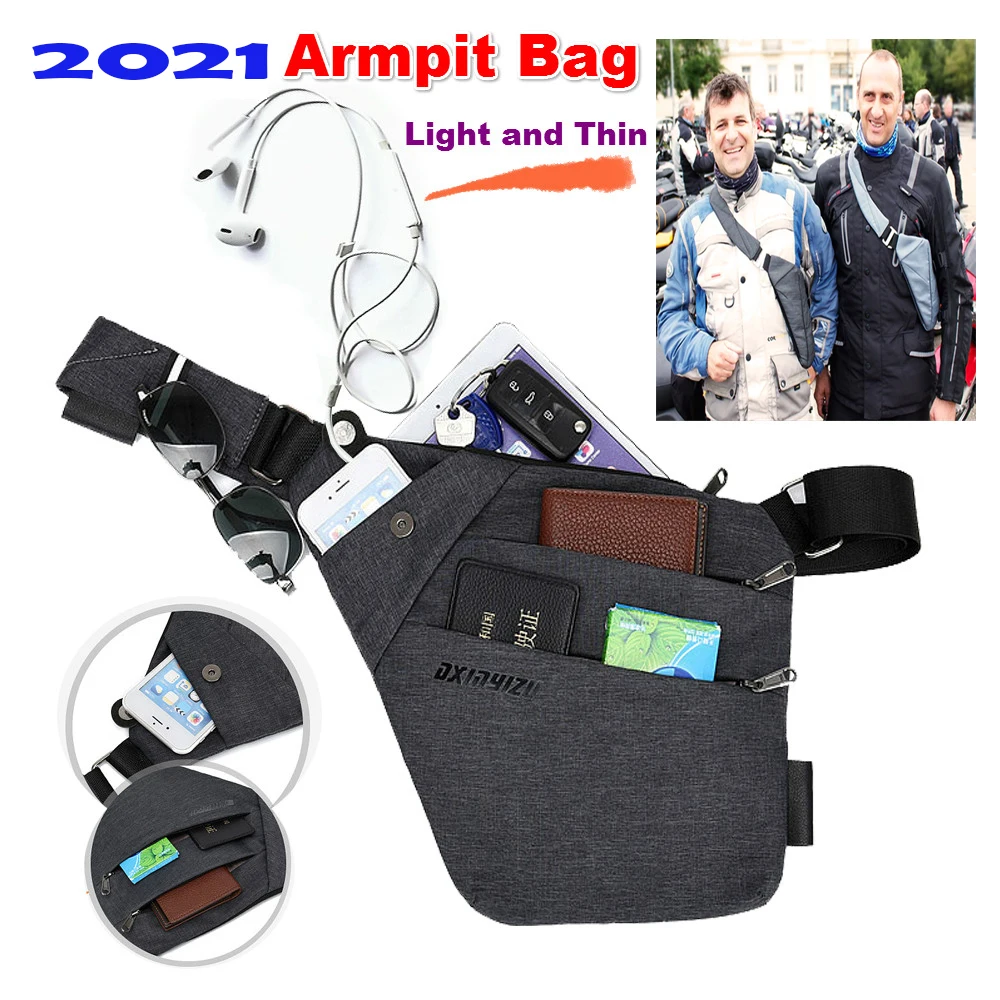 Скрытая защитная сумка с защитой от кражи мужской нагрудный кошелек для телефона