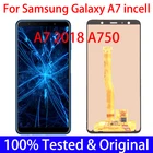 100% Оригинальный AMOLED incell дисплей для Samsung Galaxy A7 2018 A750 SM-A750F A750F Полный ЖК сенсорный экран запасные части с рамкой