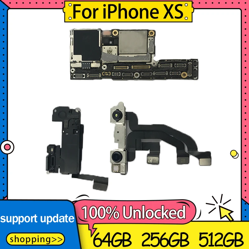 100% разблокированная материнская плата для iPhone XS с идентификатором лица запасная