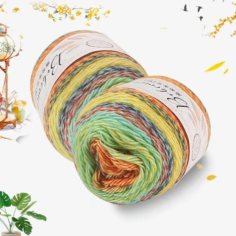 100 г/шар Богемия красочная Пряжа мягкая теплая хлопковая пряжа для вязания шерсти