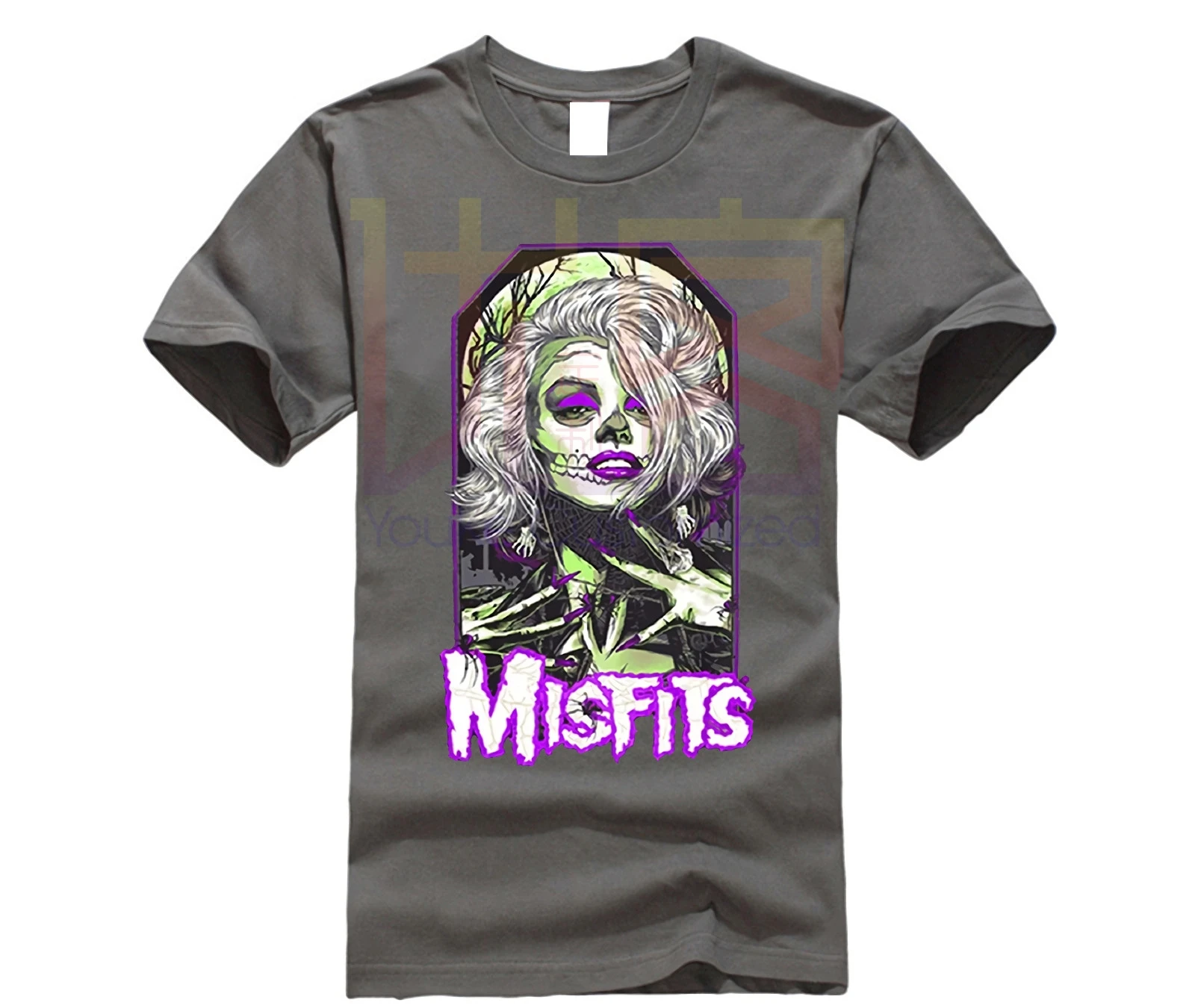 Мужская футболка Misfits оригинальный Misfit скелет череп s черная забавная Новинка для
