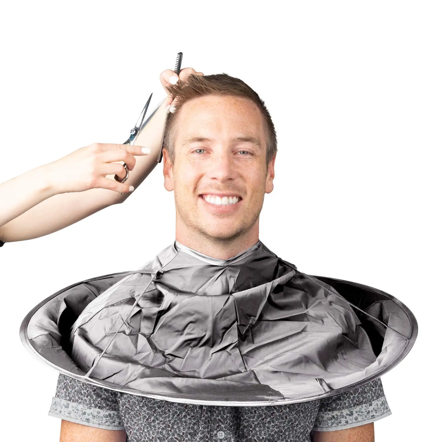

2021 Adult Foldable Hair Shawl Cloak Umbrella Cloak Salon Barber Salon Waterproof Barber Salon Haircut Special Cover