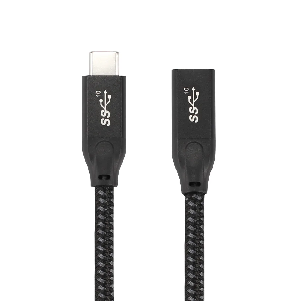 Удлинительный кабель USB Type-C для синхронизации данных (10 Гбит/с) и быстрой зарядки