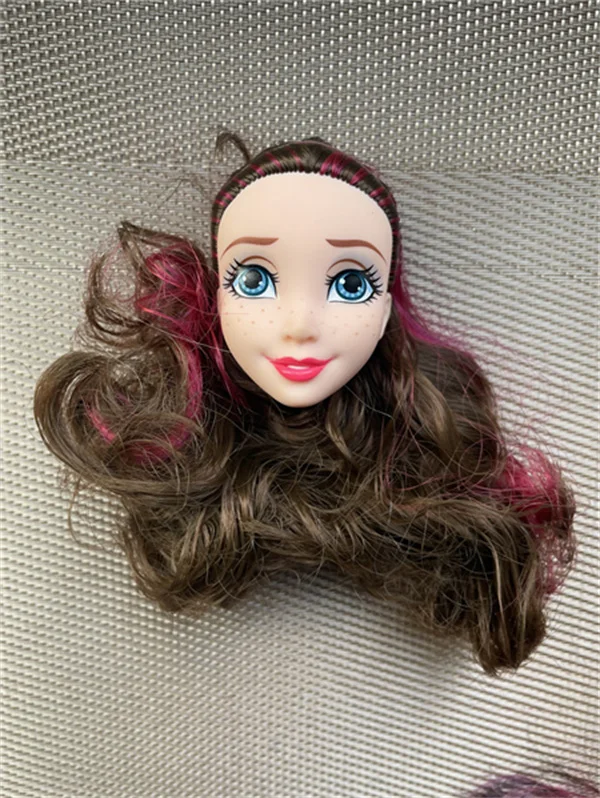 Милая принцесса Эльза Анна Русалка Моана кукла головы длинные волосы Детская