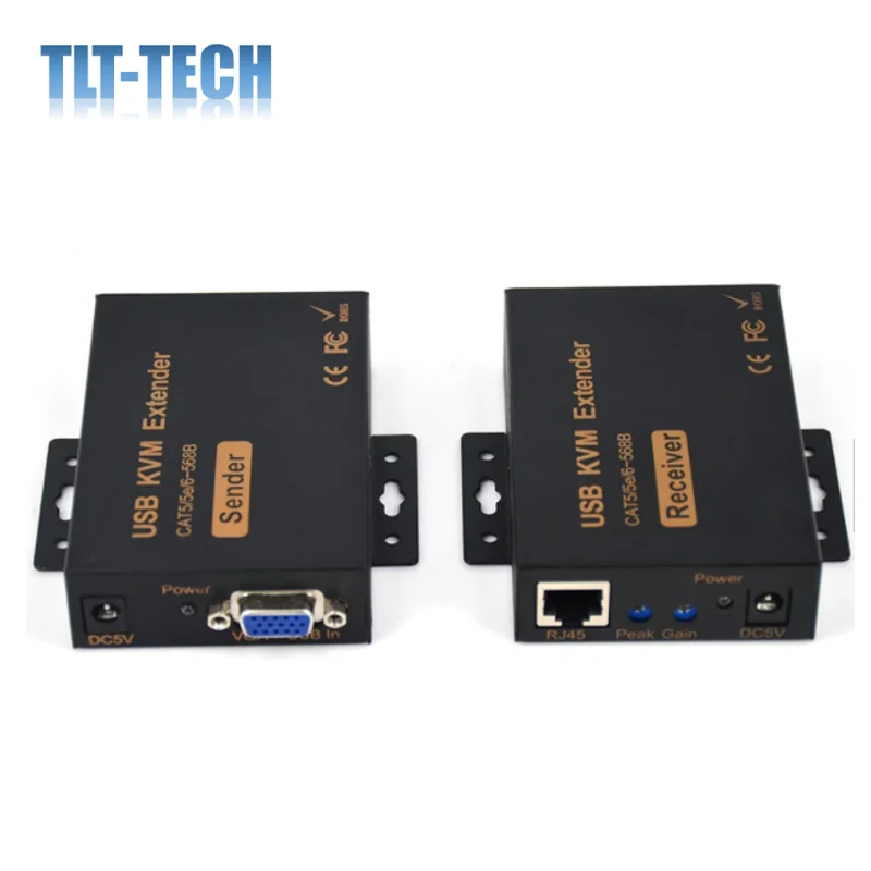 100 meters 328 ft VGA USB KVM  Extender 1920*1080@60HZ support USB keyboard and mouse