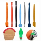 Виниловый скребок EHDIS, набор для тюнинга автомобильных наклеек, набор инструментов из углеродного волокна