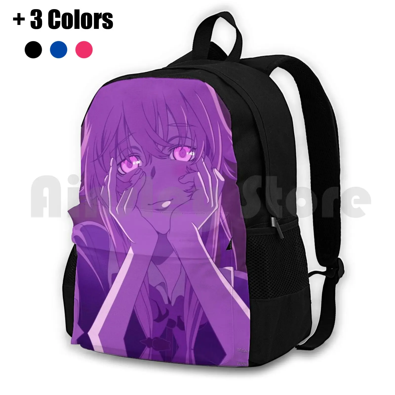 

Yuno Gasai-Mirai Nikki Future Diary Outdoor Hiking Backpack Waterproof Camping Travel Yuno Gasai Mirai Nikki Future Yandere