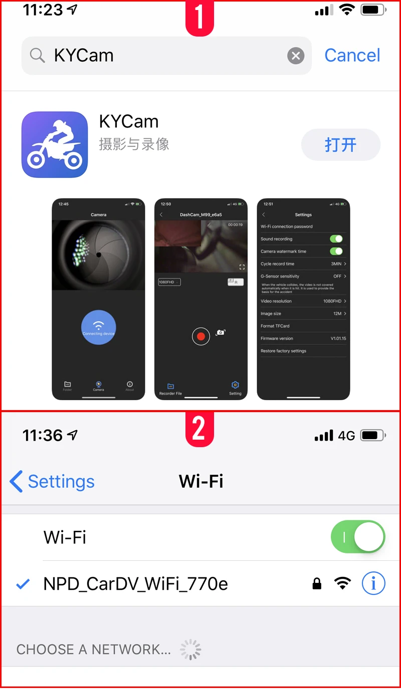 GreenYi WiFi мотоцикл dvr видеорегистратор 1080P+ 1080P Full HD Передняя камера заднего вида водонепроницаемый мотоцикл камера gps регистратор-записывающее устройство коробка