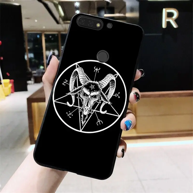 Babaite пентаграмма демонический сатанический чехол для телефона Huawei Honor 8X 9 10 20 Lite 7A