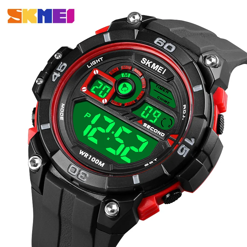 

Top Brand SKMEI Watch Men Sport Military Style Watches Luxury Countdown Led Light Display Electronic Wristwatch 100M Waterproof