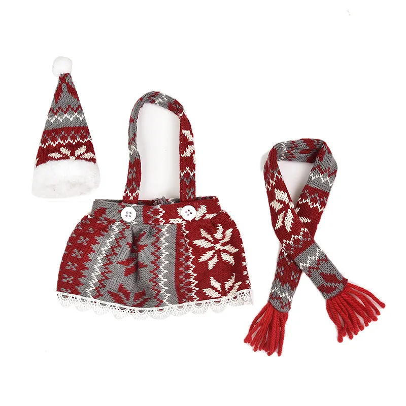 Рождественские украшения креативная красивая бутылка для вина фартук сумка