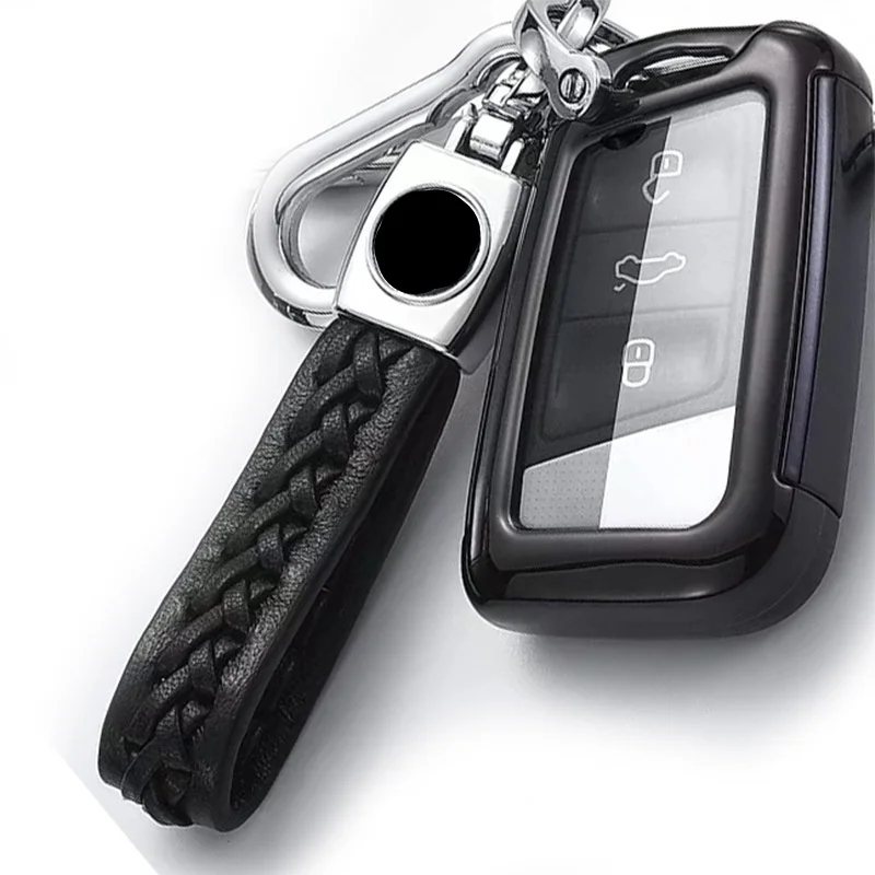 

New Hard TPU Car Key Case Full Cover For Volkswagen VW Tiguan MK2 Magotan Passat B8 CC 2017 2018 For Skoda Superb A7 Accessories