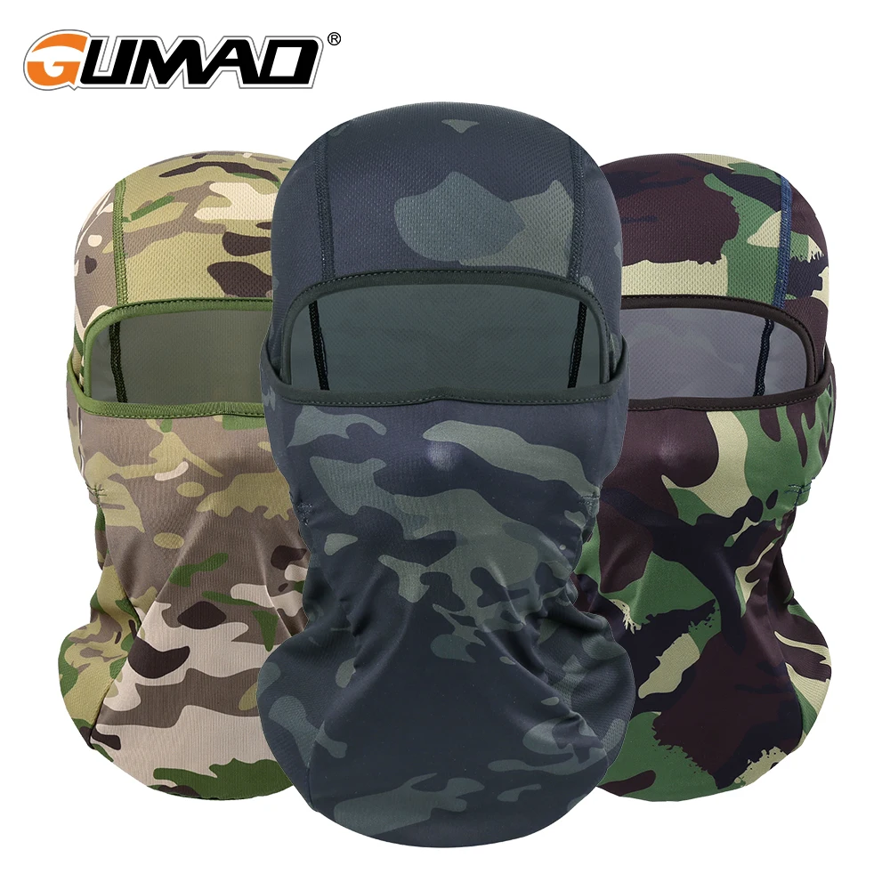 Тактическая Маска Балаклава Шлем Полный Лицо Шарф армейская Военная Рыбалка Бег