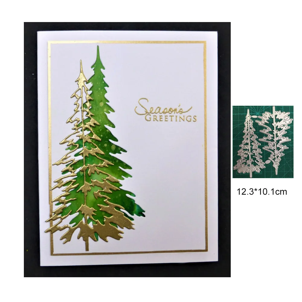 

Woodland Dies for Card Making Merry Christmas Die Cuts Metal Cutting Dies Snowflake Tree Embossing Dies for Scrapbooking DIY