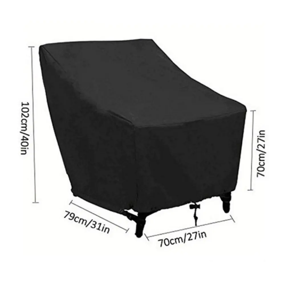 

Waterproof Patio Chair Cover Heavy Duty Dust Rain Cover Outdoor Garden Yard Patio Furniture Protective Cover