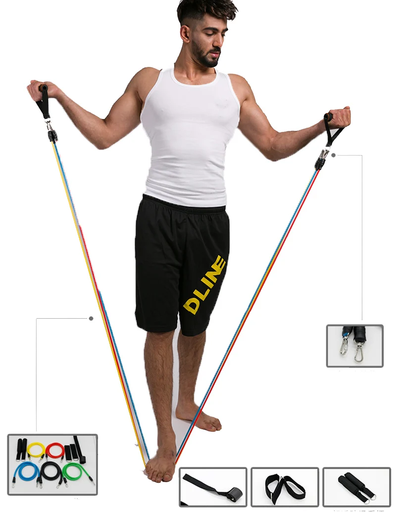 Эластичные ленты для фитнеса 11 шт./компл.|Эспандеры| |