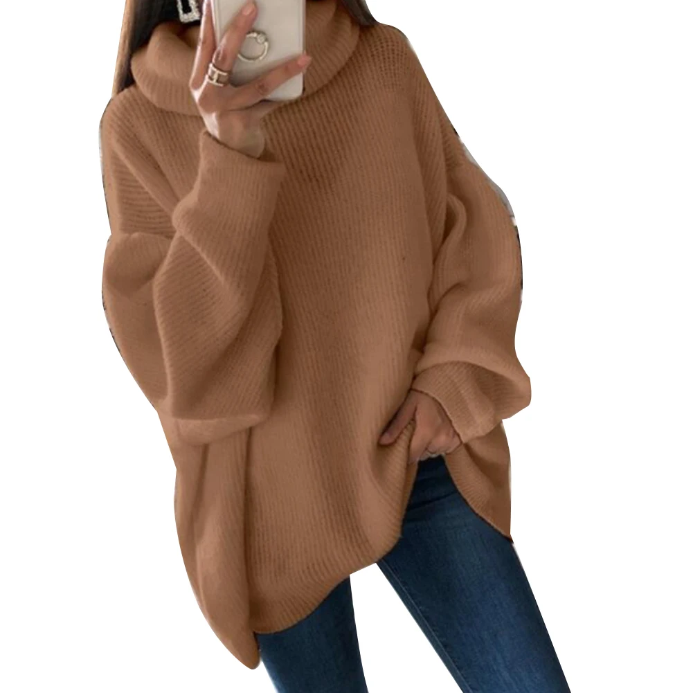Winter Women Knitted Turtleneck Sweater Casual Soft Turtle Neck Jumper Fashion Slim Elasticity Pullovers Autumn Loose Plus Size | Женская