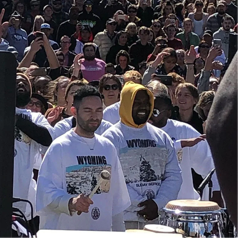Kanye West Sunday сервис Вайоминг толстовки Повседневная мода пуловер хип хоп CPFM