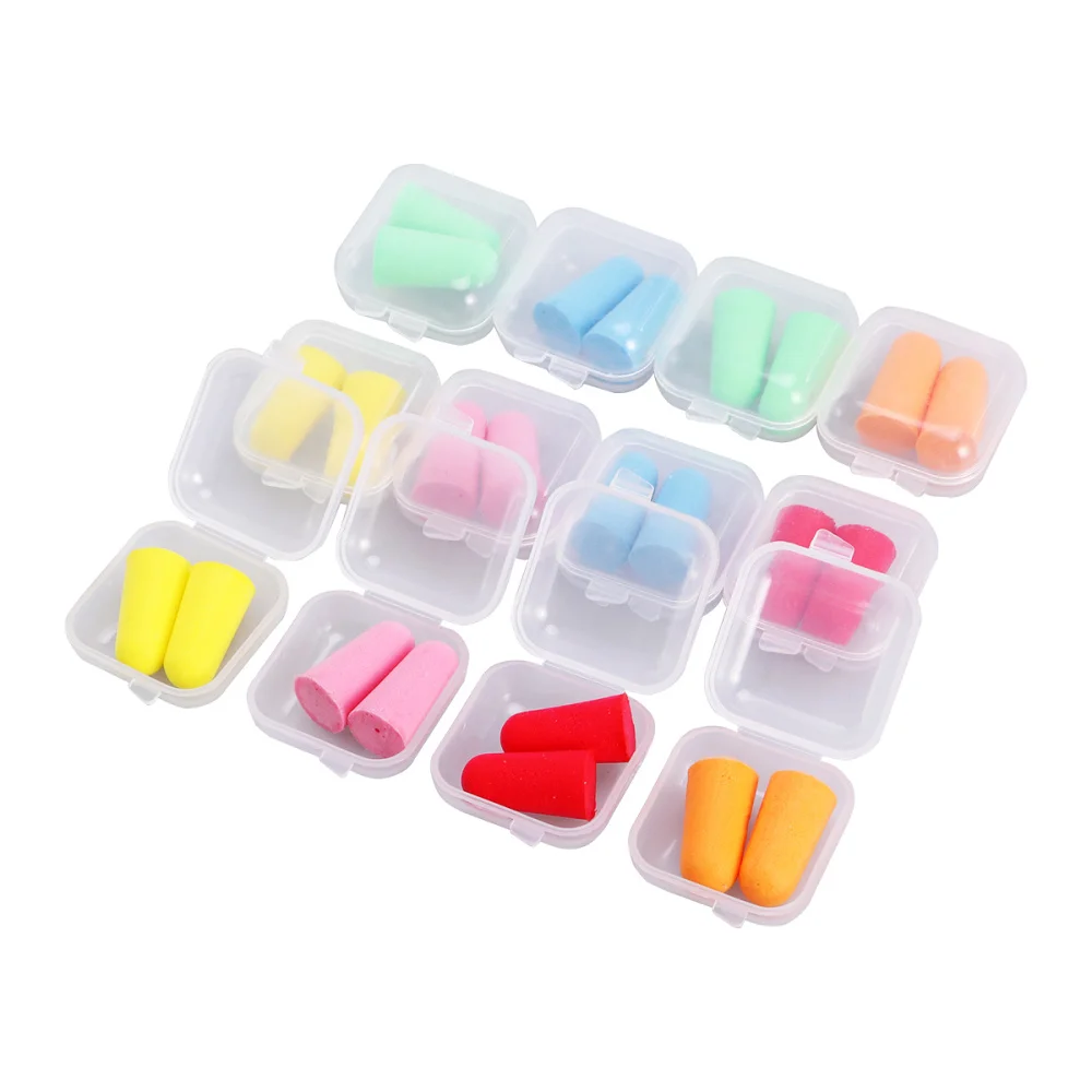 

12 Boxes Anti-Noise Earplugs Quiet Sleeping Ear Plugs Cords Noise Reduction Perfect for Study Sleeping Working Travel Sn