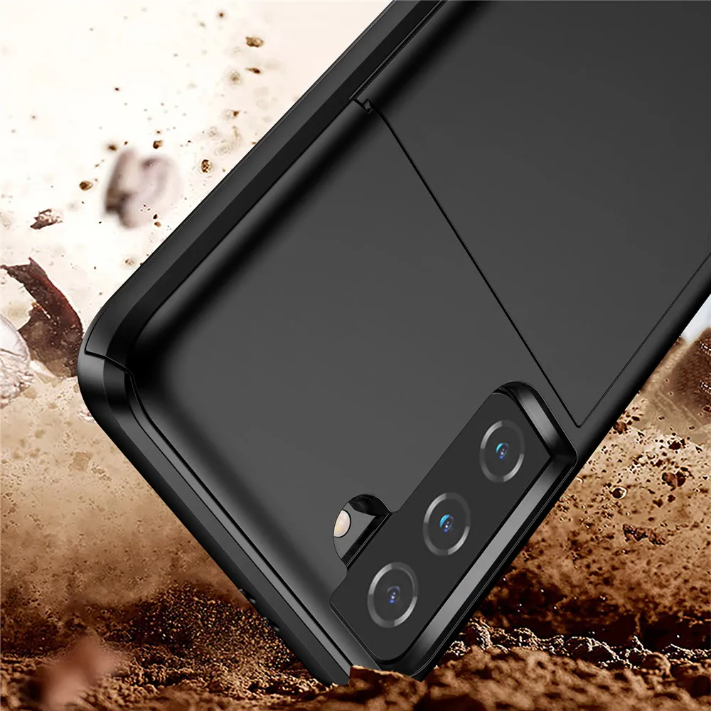 Чехол с отделениями для карт Samsung Galaxy S21 S30 Ultra Note 10 9 8 S10 5G S9 S8 Plus S10E S7 S6 Edge s21 +