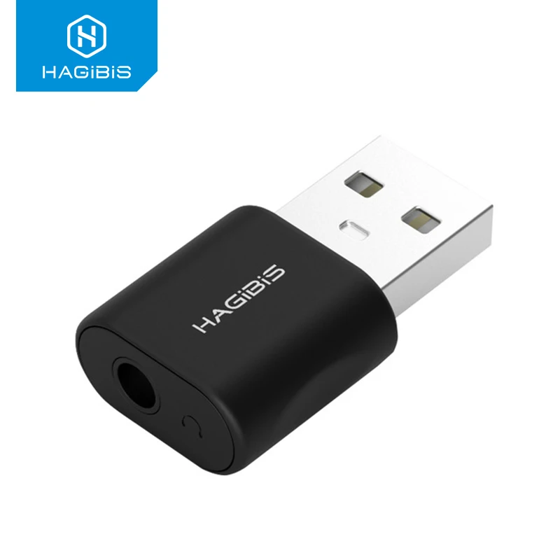 Hagibis USB внешняя звуковая карта конвертер USB к разъему 3,5 мм наушники аудио адаптер микрофон Звуковая карта для ПК ноутбук аудио адаптер