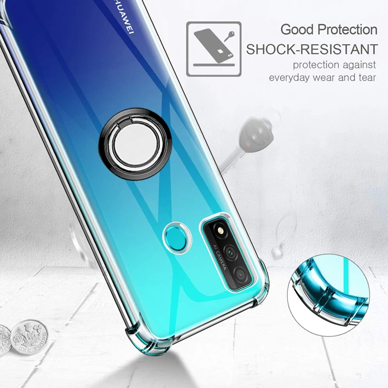 

, p smart 2021 Portable Metal Ring Case for p smart 2020 Case Lens Protector huawei psmart 2020 Stand Cover psmart 2021 airbag silicone Case p smat 2021 Cover for huawei psmart2020 case glass p smart 2021