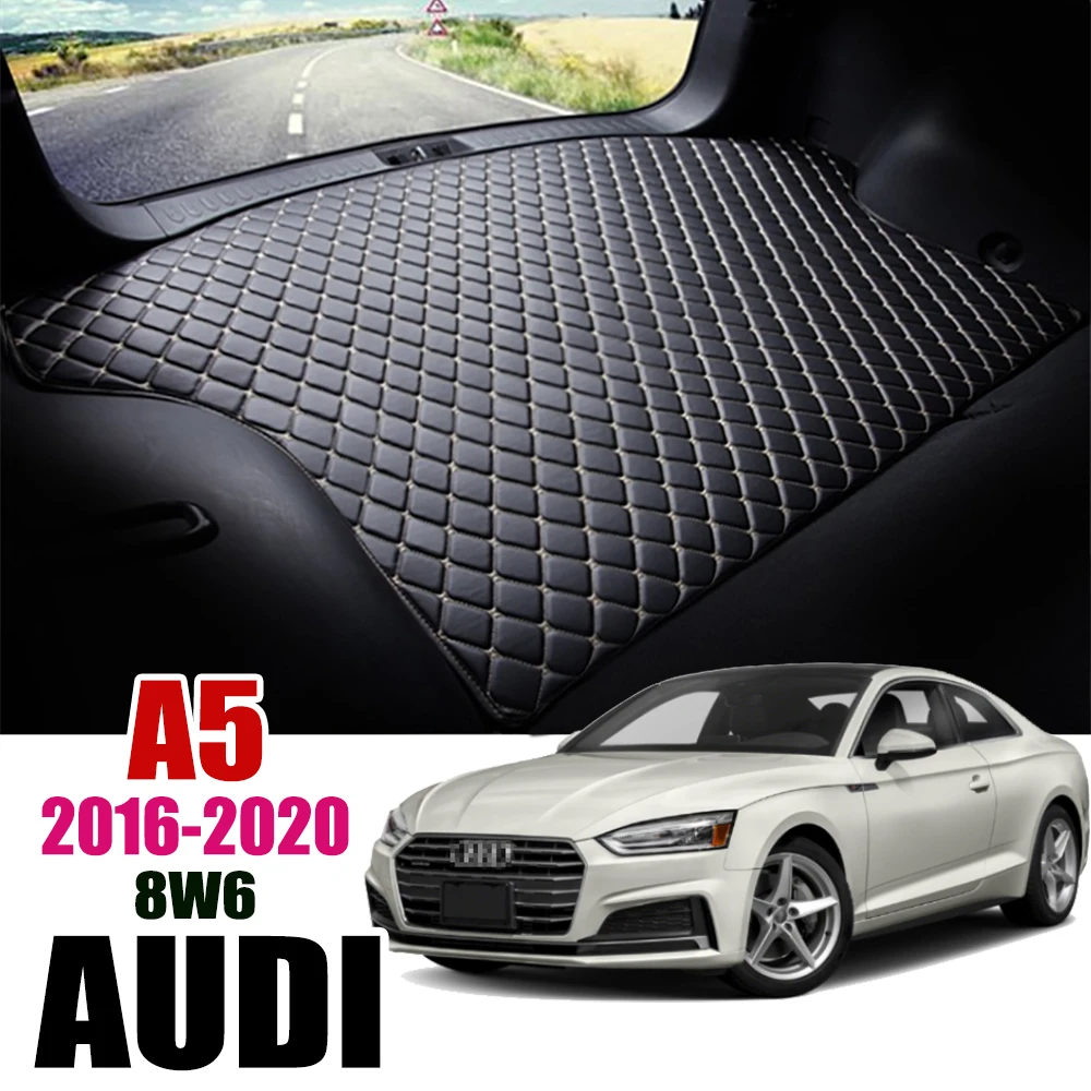 

Leather Car Trunk Mat For Audi A5 8W6 2016 2017 2018 2019 2020 Trunk Boot Mat Liner Pad Cargo pad Cargo Liner Coupe Sportback