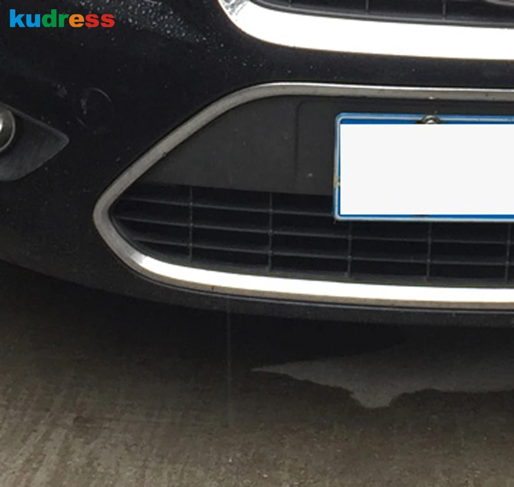 Крышка переднего бампера для Ford Focus Sedan 2009 2010 2011 ABS Chrome Верхняя центральной решетки
