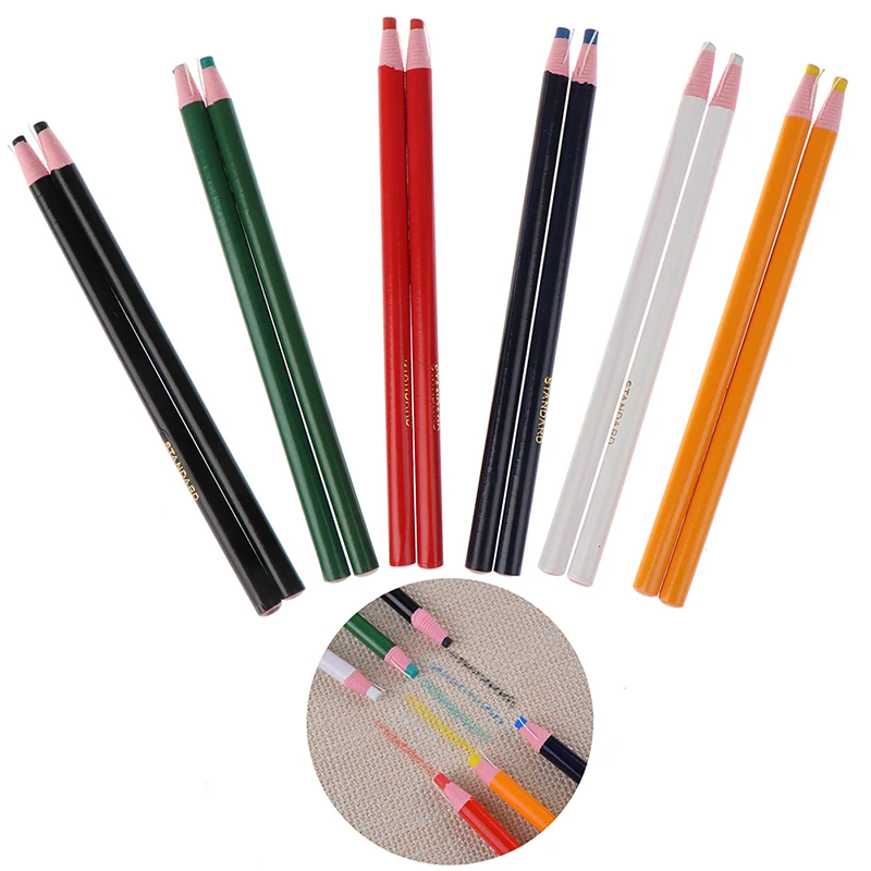 2 шт вырезание портного мела карандаши маркер ткани исчезающий портниха Мел для