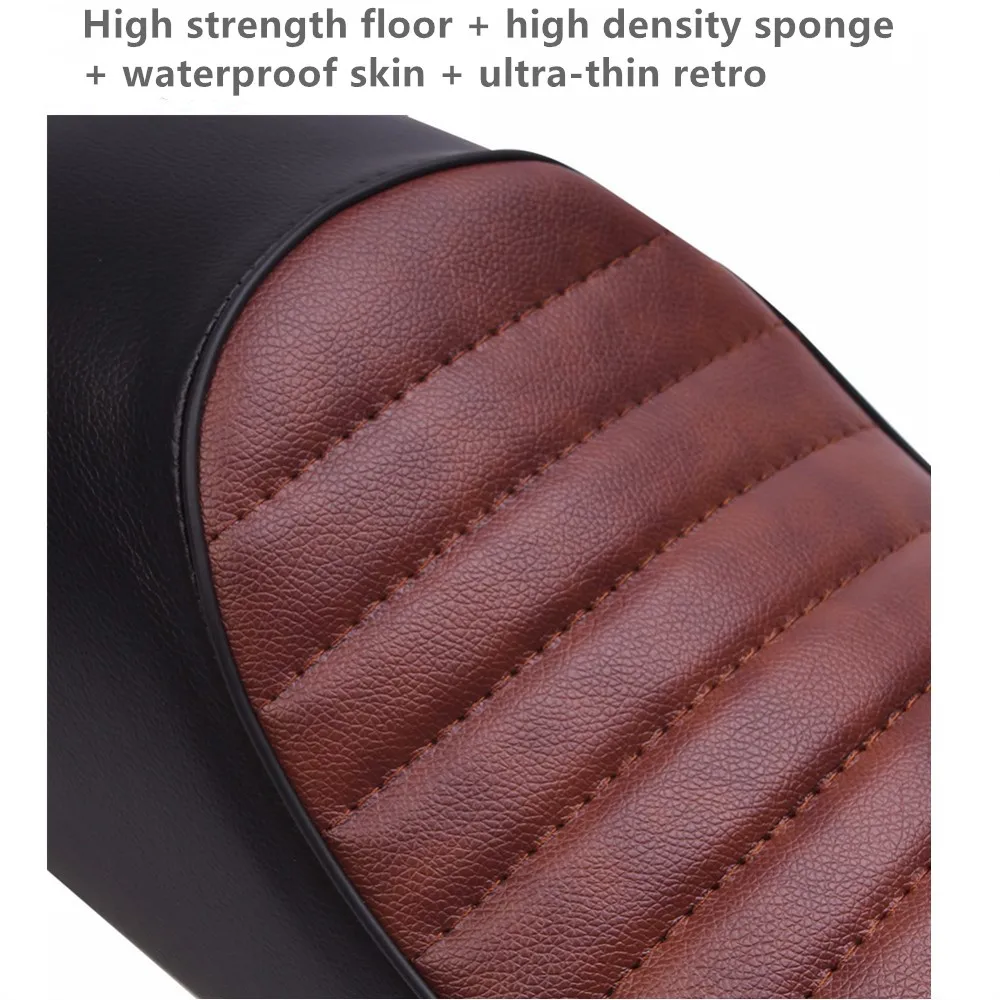 Ретро мотоциклетное сиденье плюс длинный горб 62 см Кафе Рейсер Винтаж седло