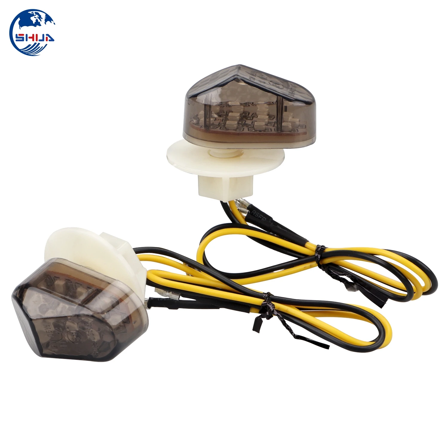 2 X Мотоцикл Янтарный заподлицо светодиодный поворотник мигалка для Yamaha YZF R6 1999 2013