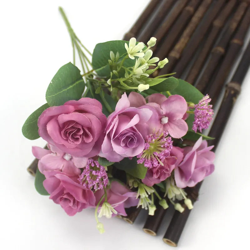 Искусственные розы белые шелковые пионы высокое качество небесно-голубая