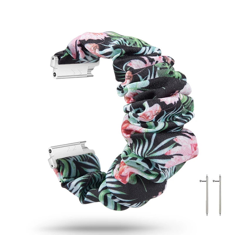 Scrunchie Elastic Soft Fabric Smart Watch Band for Fitbit Versa 2 ersa/Versa 2/Versa Lite Replacement hair Wristband Women | Наручные