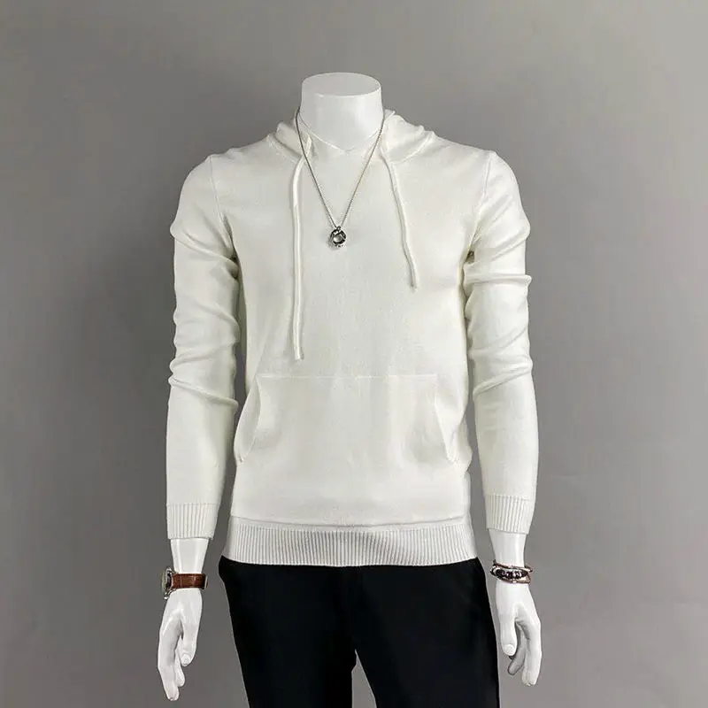 

Men's Korean fashion trend hooded sweater sweater jacket youth college style Joker slim slim pullover sweater coat