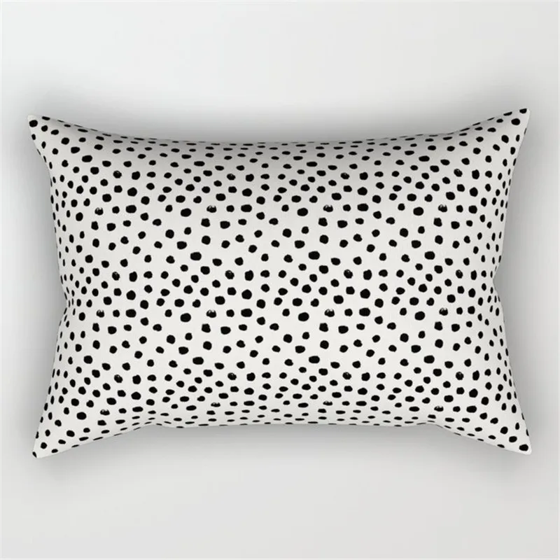 

30x50cm Pillow Case Bohemian Geometric Black&White Polyester Decorative Rectangular Pillows Sleep Throw Cushion Cover