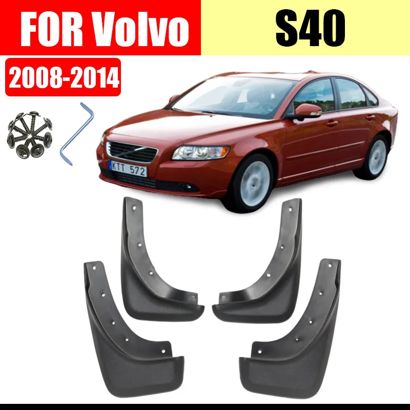 Mud flaps for Volvo s40 mudguard fenders volvo s40 Mud flap splash Guard Fender S40 mudguards car accessories Front Rear 4 PCS