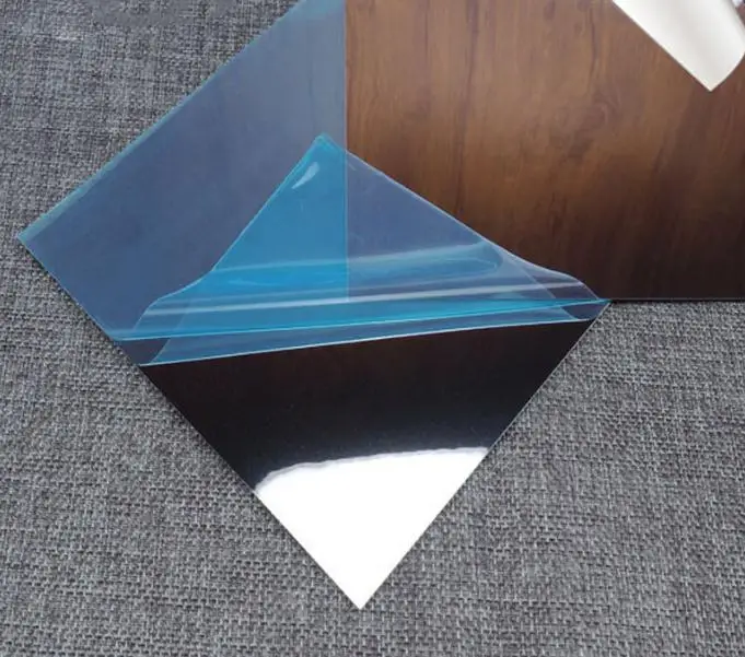 Квадратное зеркало отражающая Наклейка на стену пленка креативная пластиковая