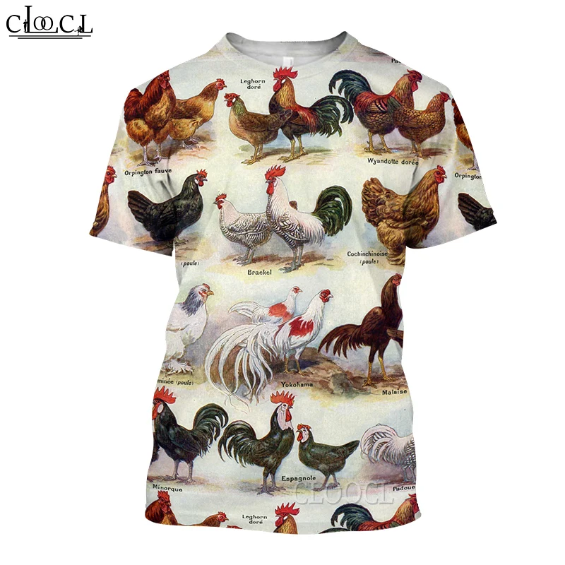 CLOOCL новейшая популярная одежда с животными петухом для мужчин и женщин 3D принт