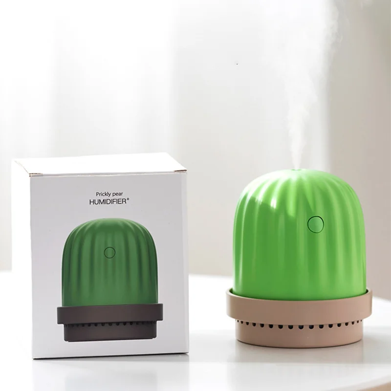 

Air USB Humidifier Ultrasonic Cool Mist Humificador Aroma Diffuser LED Lovely Cactus Mini Essential Oil Difusor Umidificador