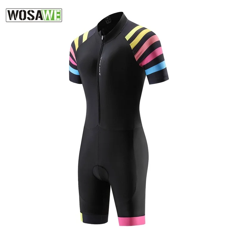 

One Piece Summer Cycling Skinsuit Women Breathable Short Sleeve Road Bike Bicycle Clothing Triathlon Suit Cycling Jersey Sets