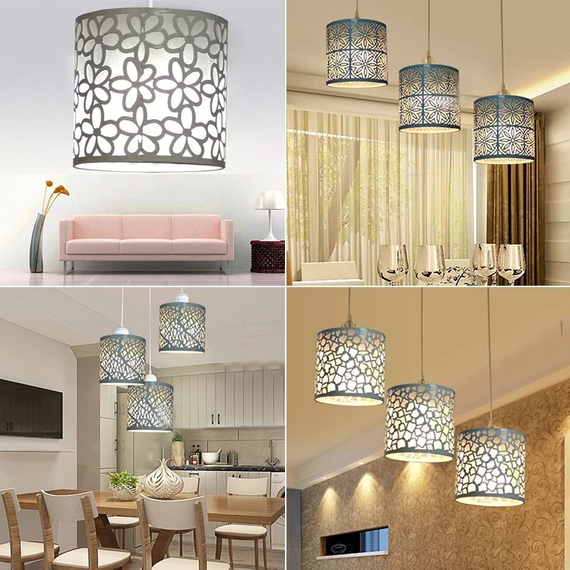 1 PC 14*14cm Floral Table Lampshade Ceiling Pendant Light Shade Lamp Cover For Home living room restaurant DECORATION | Лампы и