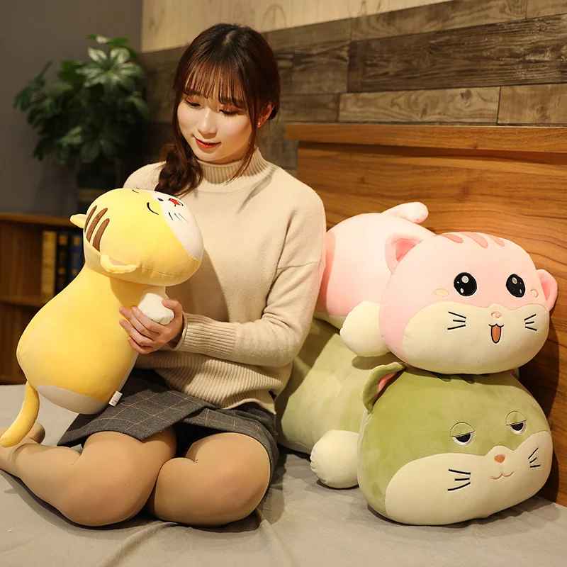 Новинка милый Кот плюшевые игрушки мягкие милые Коты с большим лицом кукла