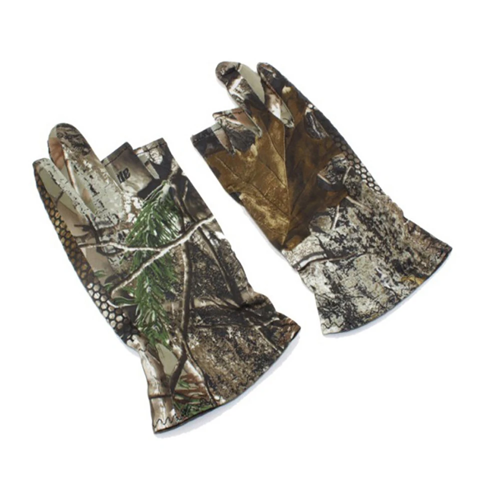 Спортивные перчатки наружные противоскользящие нейлоновые 3 низкие пальцы